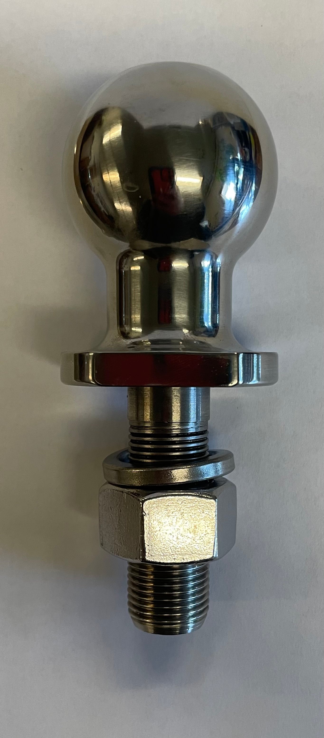 3/4" Shank 1 7/8" One Piece Ball, Stainless Steel, Rated 2,000 lbs. GVW