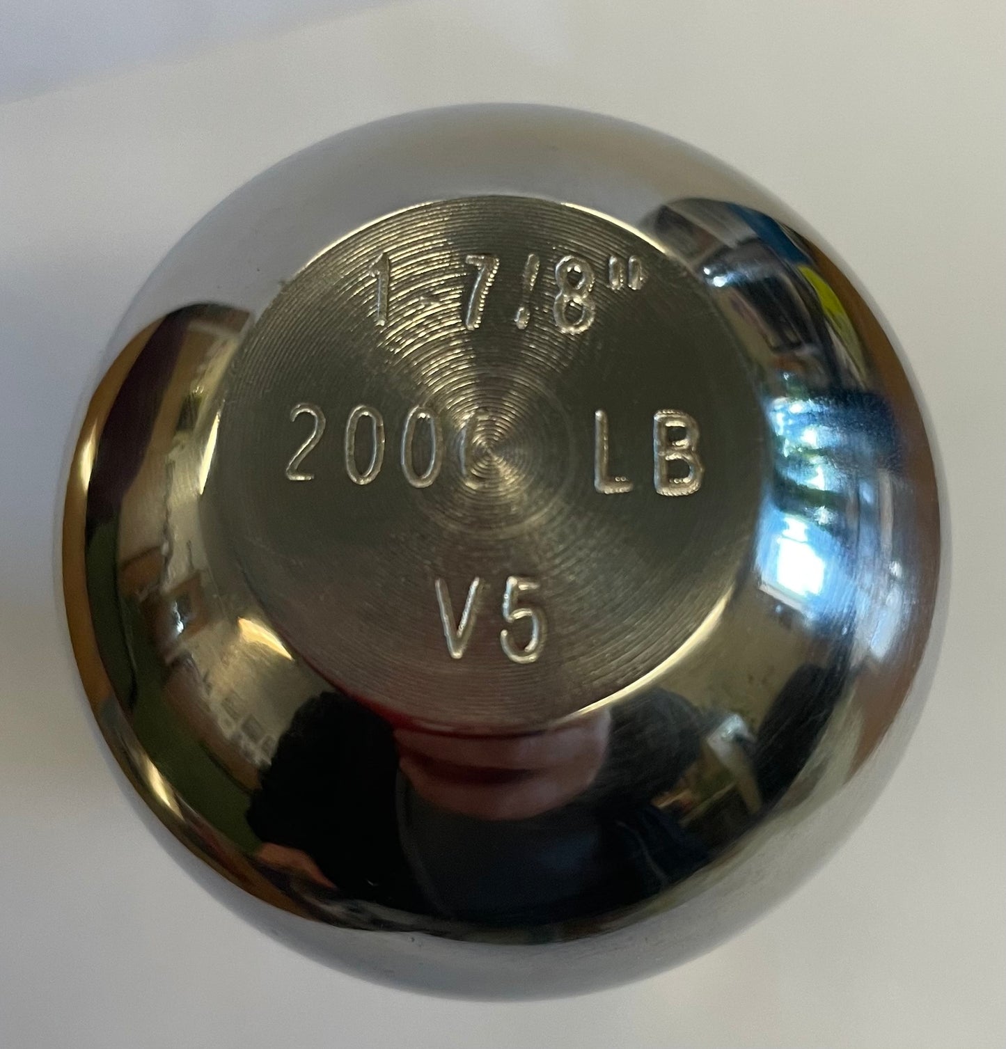 3/4" Shank 1 7/8" One Piece Ball, Stainless Steel, Rated 2,000 lbs. GVW