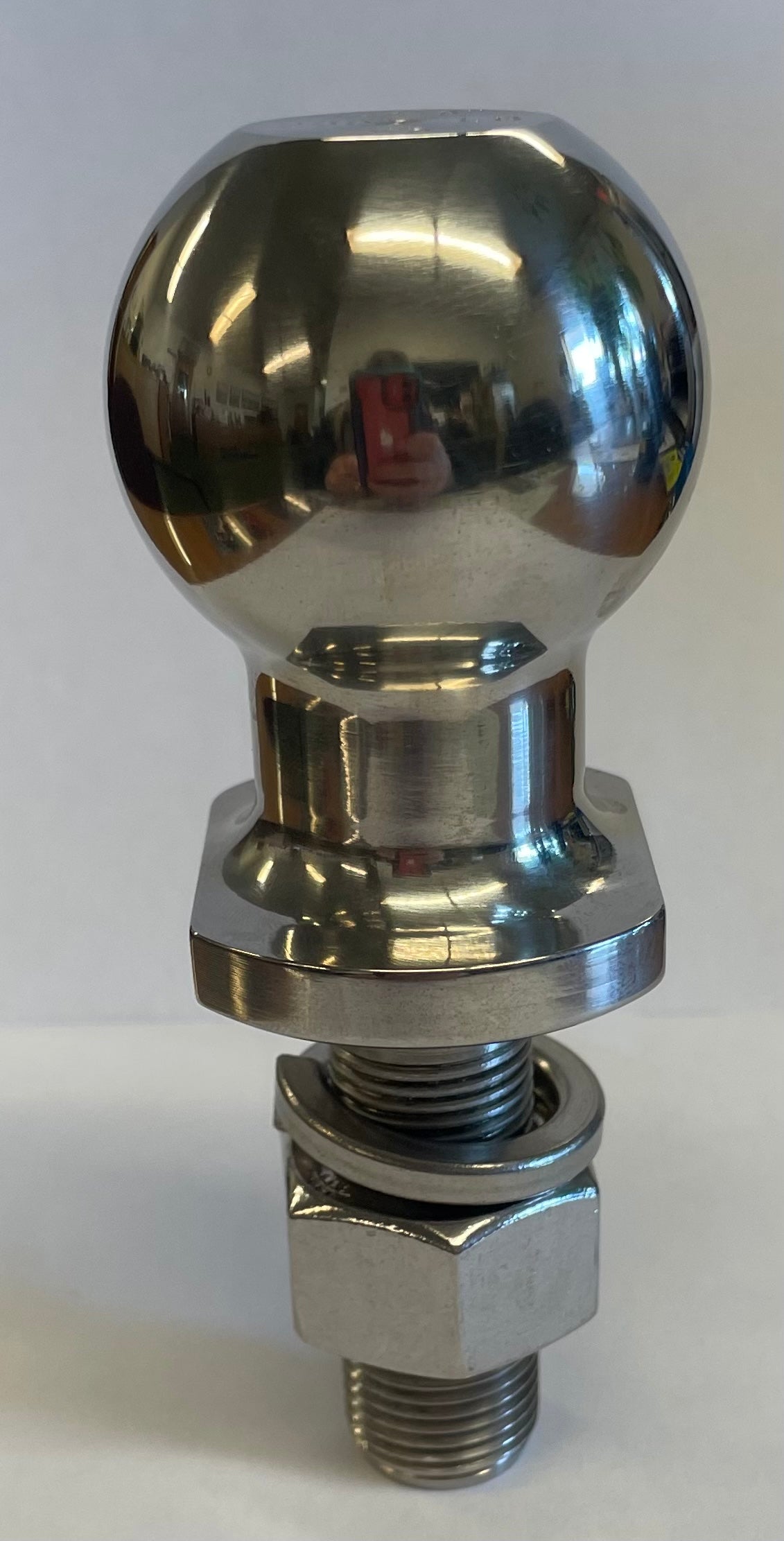 3/4" Shank 1 7/8" One Piece Ball, Stainless Steel, Rated 2,000 lbs. GVW