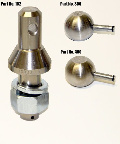 Convert-A-Ball Nickel Set w/ 1" Shank, 1-7/8" Ball and 2" Ball #901