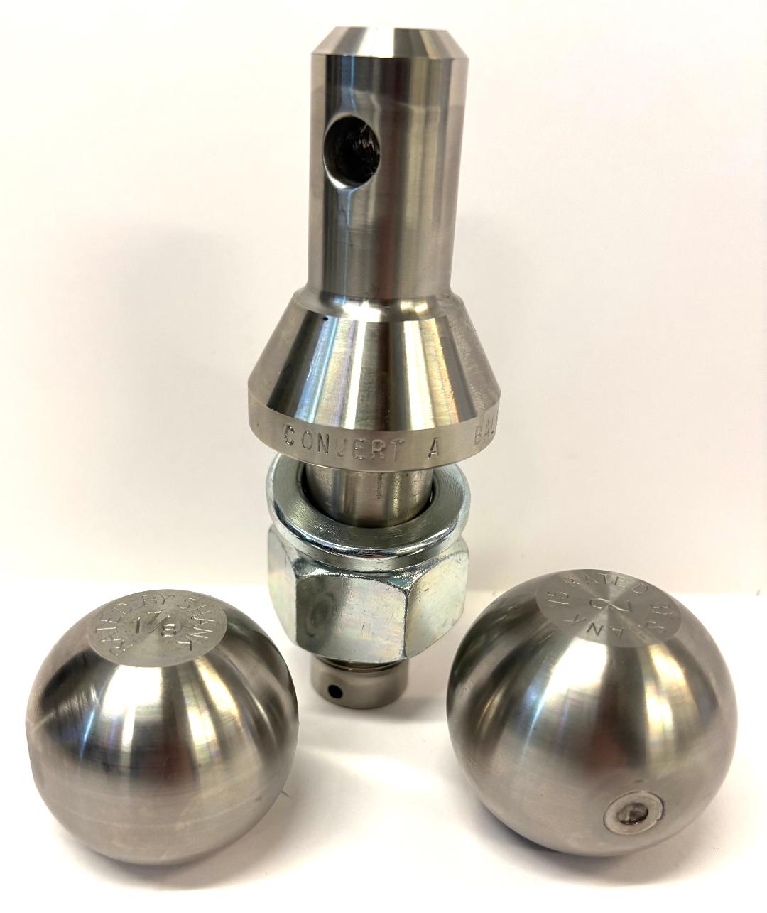 1" 2 Ball Set (1-7/8" and 2" Balls) - Stainless Steel Part # 903