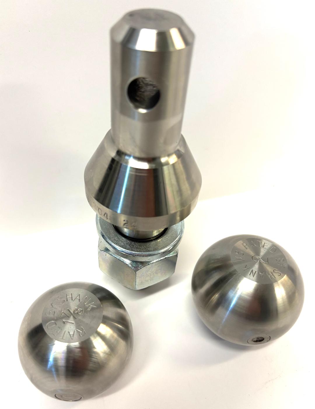 1" 2 Ball Set (1-7/8" and 2" Balls) - Stainless Steel Part # 903