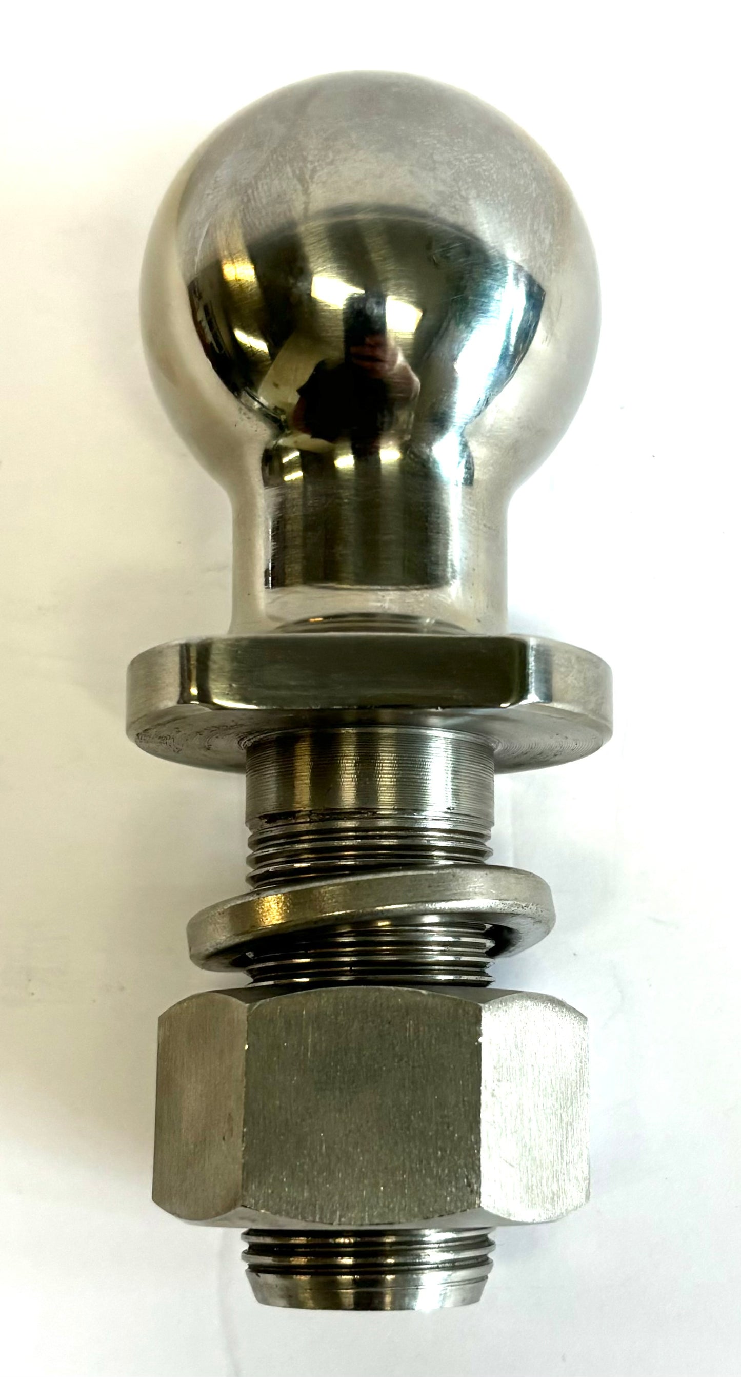1 7/8" Ball with 1" Shank, One Piece Towing Ball, Stainless Steel, Rated 3,500 lbs. GVW