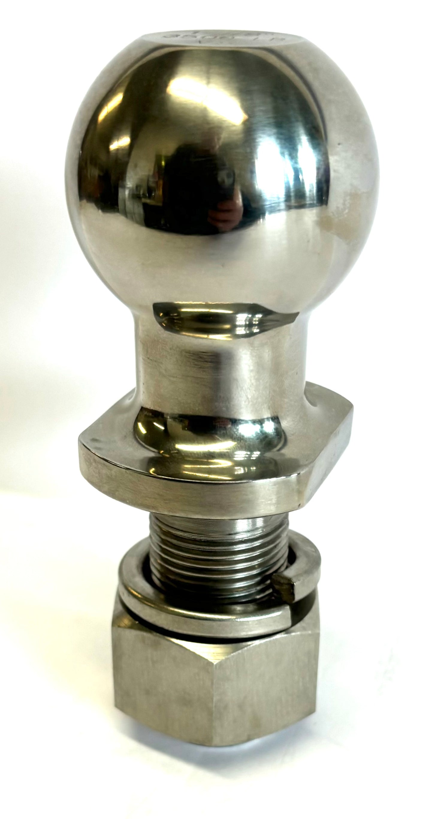 1 7/8" Ball with 1" Shank, One Piece Towing Ball, Stainless Steel, Rated 3,500 lbs. GVW