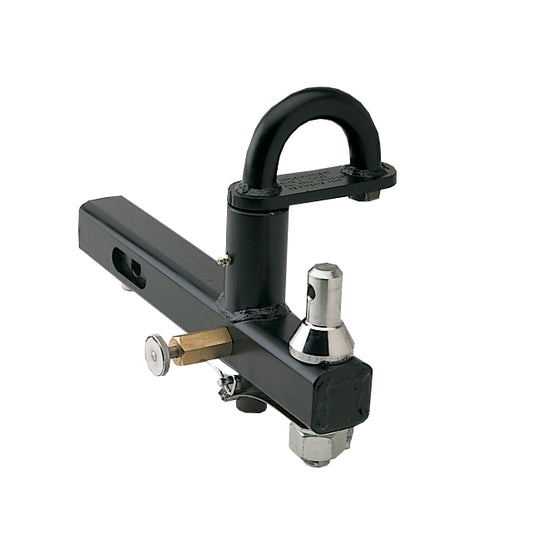 Cushioned Pintle Hitch - 2" x 2" Tube Receiver Style with Interchangeable Hitch Balls (Part # PH2)