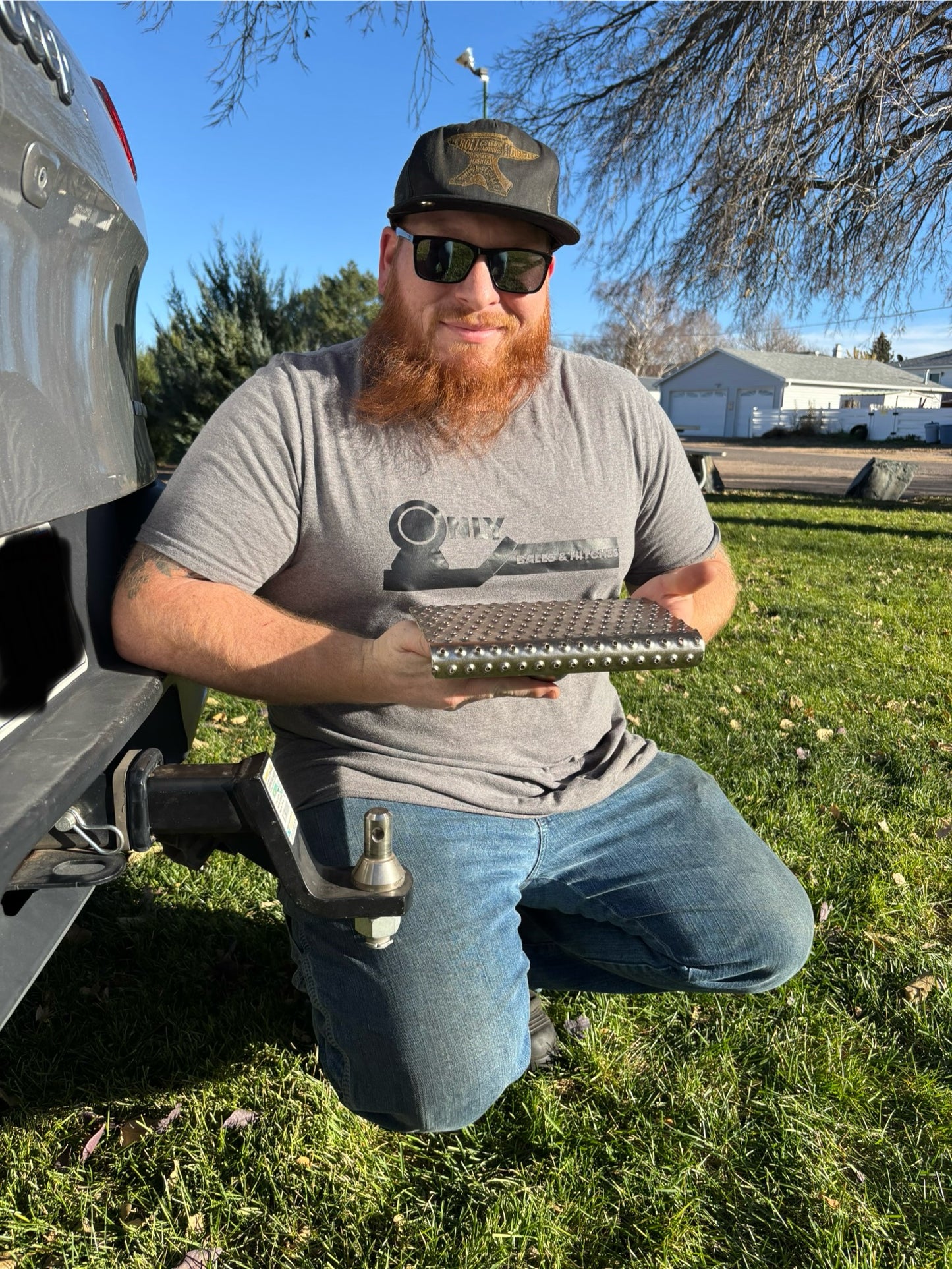 ALL NEW Convert-A-Step!  Made in the USA! Converts from Hitch Ball to Step