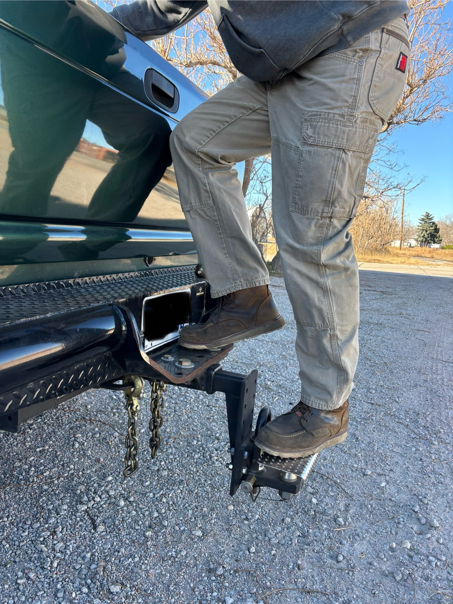 ALL NEW Convert-A-Step!  Made in the USA! Converts from Hitch Ball to Step